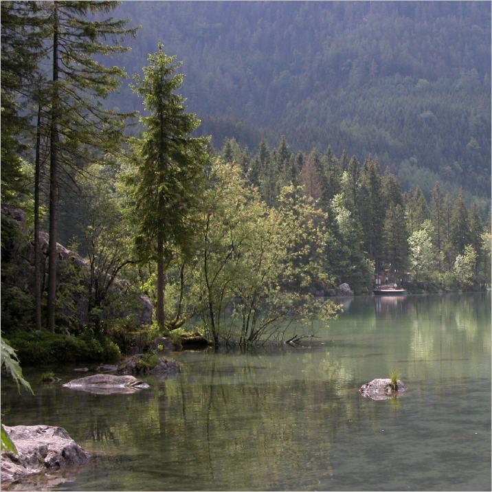 Morgenstimmung am Hintersee bei Ramsau