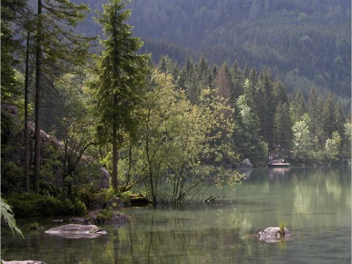 Morgenstimmung am Hintersee bei Ramsau