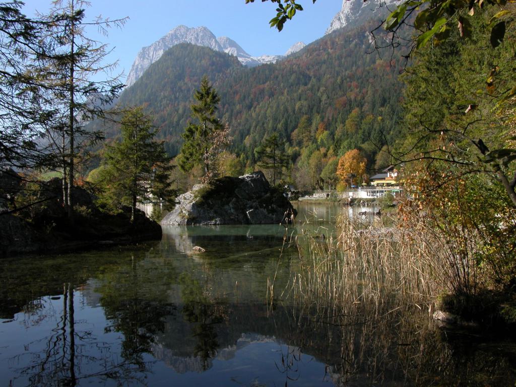 Abendstimmung am Hintersee bei Ramsau